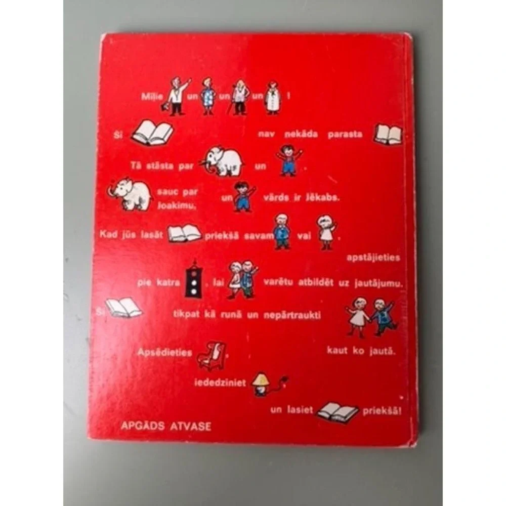 Vintage‎ Latvian Childrens Book Jacob Joachim Illustrated Nursery Decor